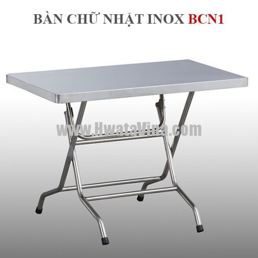 ban chu nhat inox bcn1