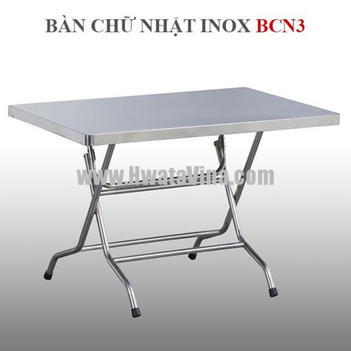 ban chu nhat inox bcn3